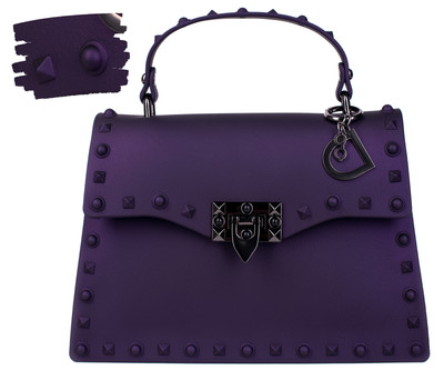 black studded purse