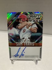 Sam Travis 2014 Panini Prizm Draft Picks RC AUTO Card # 67, Boston Red Sox