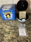 Vintage 23K Pokemon Mewtwo Gold Plated Trading Card Pokeball Limited Edition!