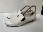 Chanel Patent Leather White Women's Slip on Loafers EUR 37 C / USA 7