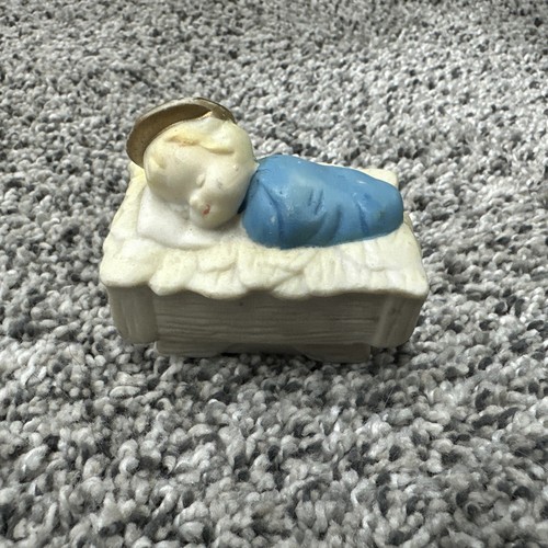 Vintage Jesuskind Figur Krippenstück Ersatz Biskuit 2,5 Zoll - Bild 1 von 5