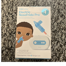 Frida Baby Electric NoseFrida Pro Nasal Aspirator Kit, 2 Tips, Case, White/Blue
