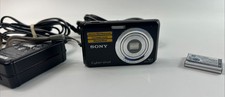 Sony Cyber-Shot DSC-W180 10.1MP Digital Camera Black Tested W/ Battery Charger