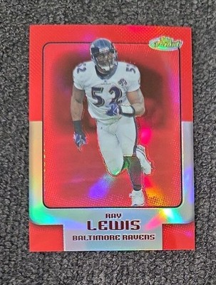RAY LEWIS 2006 TOPPS FINEST REFRACTOR /399 Baltimore RAVENS HOF Sharp Card  