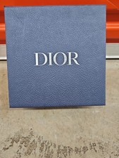 DIOR Navy Blue Empty magnetic Gift Box With Tissue Ribbons And Bag