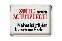 Blechschild Spruch 40X30Cm Suche Neuen Schutzengel Schild
