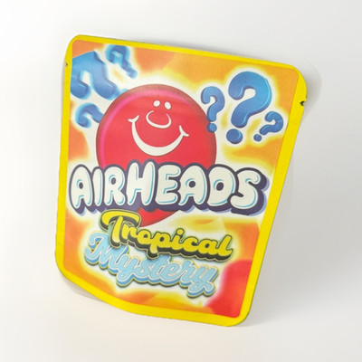 128 Pcs - 3.5g Airheads Tropical Mystery Candy - Sticker Bags