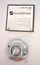 Glacier Bay 5' Rust Proof Shower Rod w Flange Tool Chrome Finish 1001 227 499