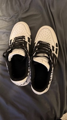 Amiri Mens White and Black Skel Top Sneakers Size 11 EU 45 Pre-Owned No Box.