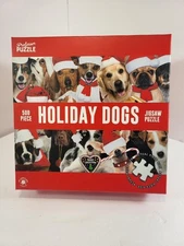 Professor Puzzle Holiday Dogs 500 Piece Jigsaw Puzzle Complete New in Box