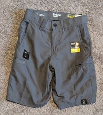 NWT Urban Pipeline Boys Gray Performance Athletic Tech Shorts Size 10