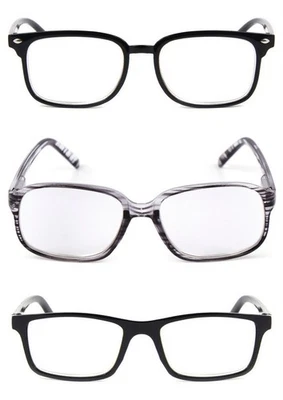 FADS & FASHIONS High Power Reading Glasses Strong Unisex 3 Designs +4.5 +5.0 +5.5 +6.0 DX105