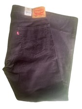 Levi 505 Regular Fit Corduroy Pants Stretch, Coffee Brown 36X30