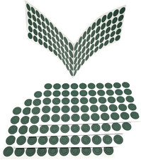 500PCS 18650 Lithium Battery Insulator Ring Self Adhesive Hollow Paper Pad Insu