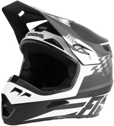 Answer Racing AR1 Sweep Helmet - Black/White - Adult Size Medium ans442898 - Image 3 of 4