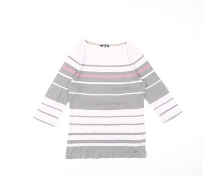 Mehrfarbiges Baumwoll-T-Shirt Damen UK-Größe 12 Olsen
