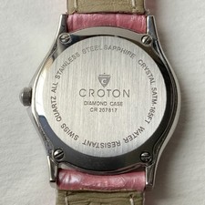 Women\'s Croton Watch Pink Band Silver Case Ladies Rosegold Case Chronomaster with Silicon Strap main image 2