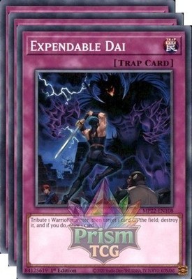 X3 Playset 1st Ed Expendable Dai MP22-DE108 Yugioh