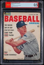 1953 MICKEY MANTLE PSA 0.5 Dell Baseball Annual #1 Magazine MLB NY Yankees