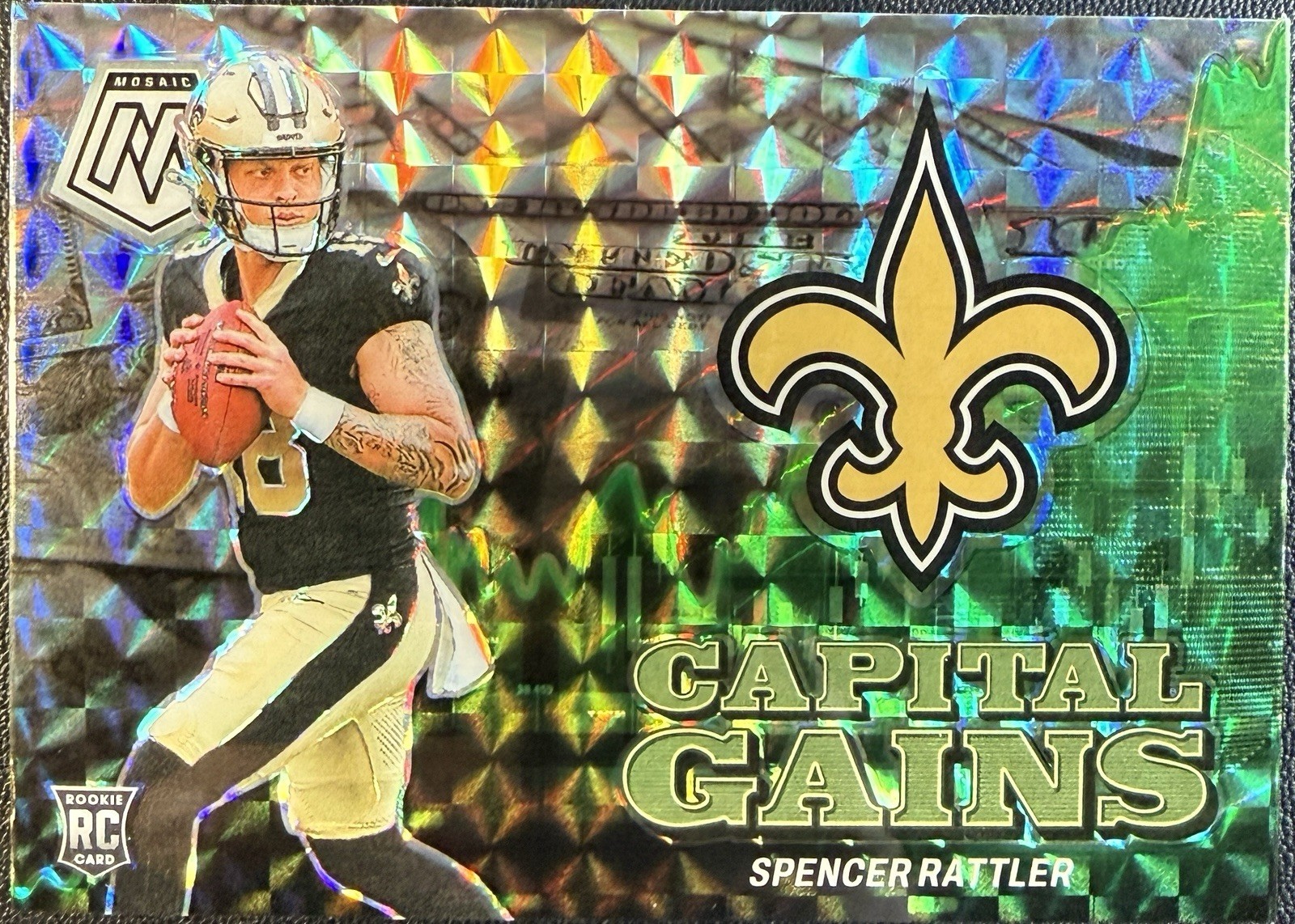Spencer Rattler Panini Mosaic Capital Gains #5 Base