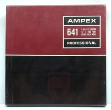 Ampex 641 Professional Reel to Reel Sound Recording Tape 7" 1800Ft Sealed