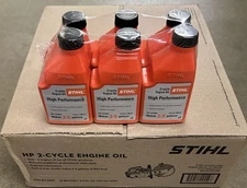 STIHL High performance 2 Cycle Engine Oil, 2.5 Gal Mix 6.4 Ounce Bottles 48 Each