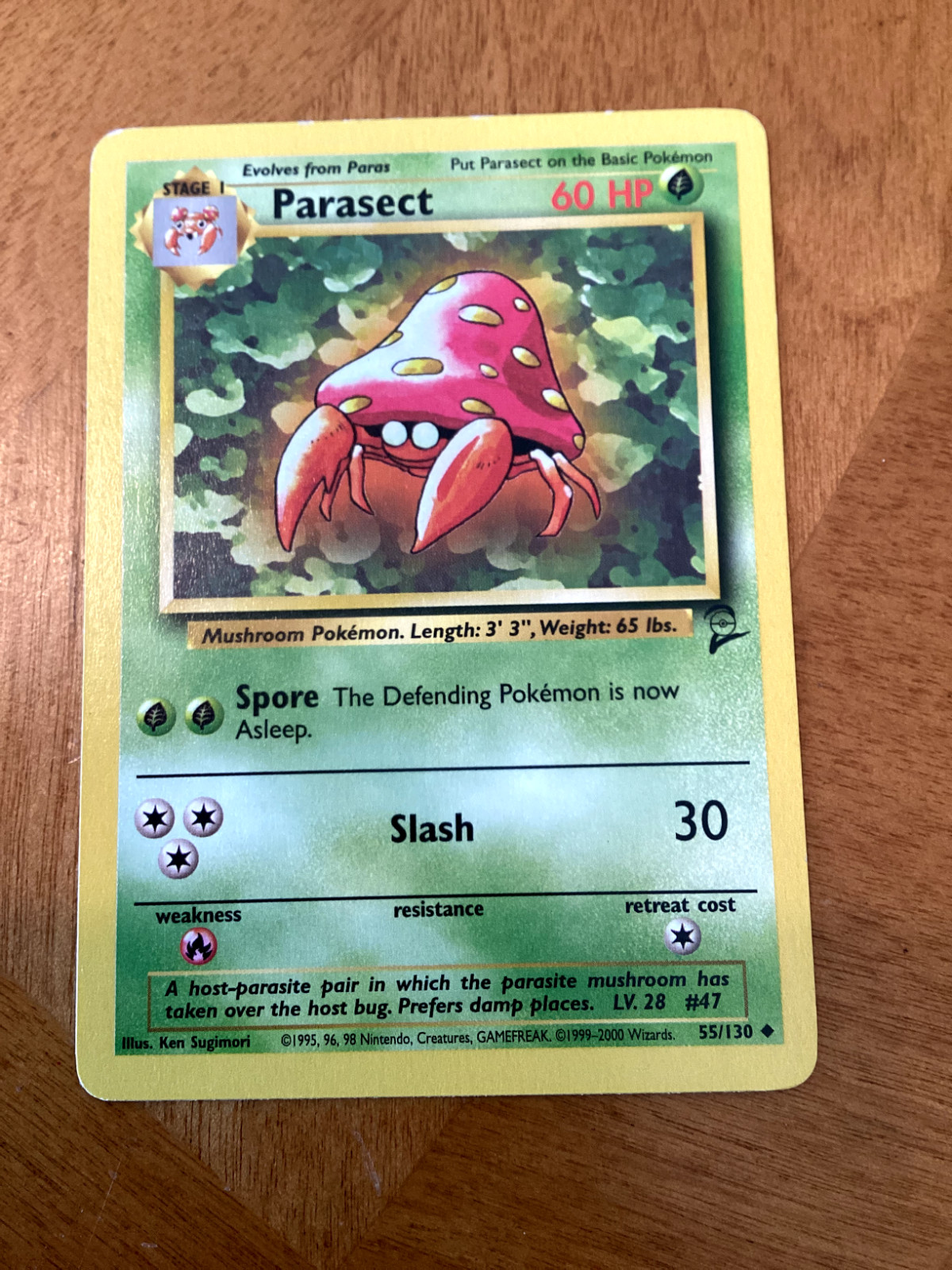 Parasect 55/130 Base Set 2 Pokemon