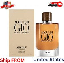 Acqua Di Gi  Absolu by Giorgio Armani 4.2 oz EDP Spray   Genuine, Fast Ship