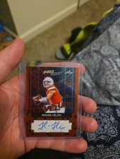 Leaf pay dirt Hauss Hejny autographed card /49