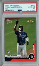 PSA 10 GEM-MT Randy Arozarena 2020 Topps Now #421 Rookie Card Red #1 of 10