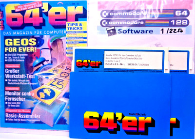 COMMODORE 64/128 -- 64's ISSUE 10/93 (MARKET & TECH - FLOPPY DISK TO BOOKLET)
