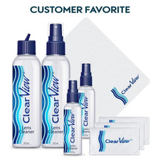 Lens Cleaner Kit, 4 Bottles, Microfiber Cloths Set for Glasses Screens Cameras