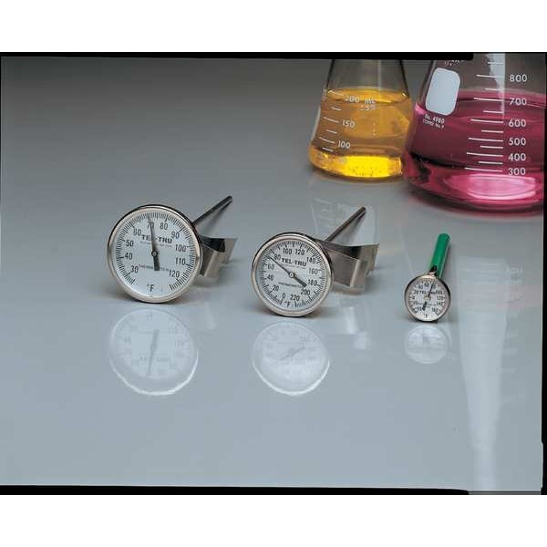 Tel-Tru 3Jpe5 5" Stem Analog Dial Pocket Thermometer, -40 Degrees To 160