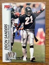 🏈1992 Deion Sanders Pro Set Gold MVP HOF MVP 16 Atlanta Falcons NM+ 👀