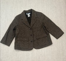 Janie And Jack Boys Blazer With Elbow patches brown Size 2T-3T