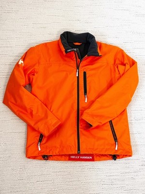 HELLY HANSEN Mens Crew Midlayer Jacket M Orange Sailing Gorpcore Outdoors Iconic