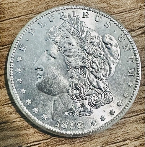 🔥1898 S MORGAN DOLLAR🔥 JAW DROPPING LUSTER-MS++++ KEY DATE-RARE