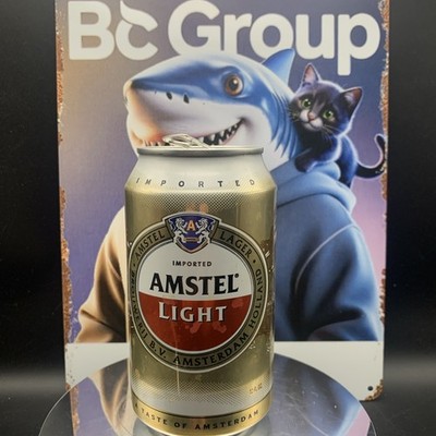Vintage Beer Can Amstel Light Imported Lager Tab Empty Aluminum Can