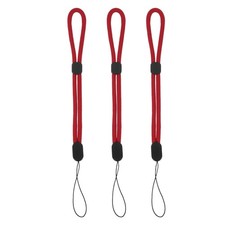 Camera Wrist Strap, 3Pcs Adjustable Wristlet Straps Lanyard, Pure Bright Red