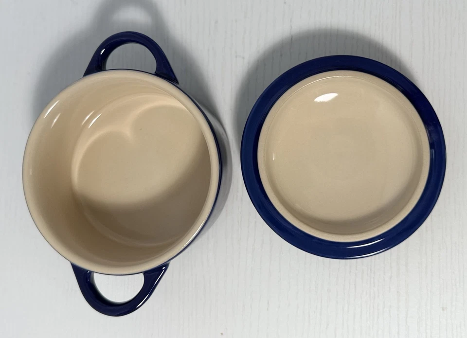 New in Box Le Creuset Petite Indigo Blue Eiffel Tower Cocotte Multiple Available - Image 4 of 4