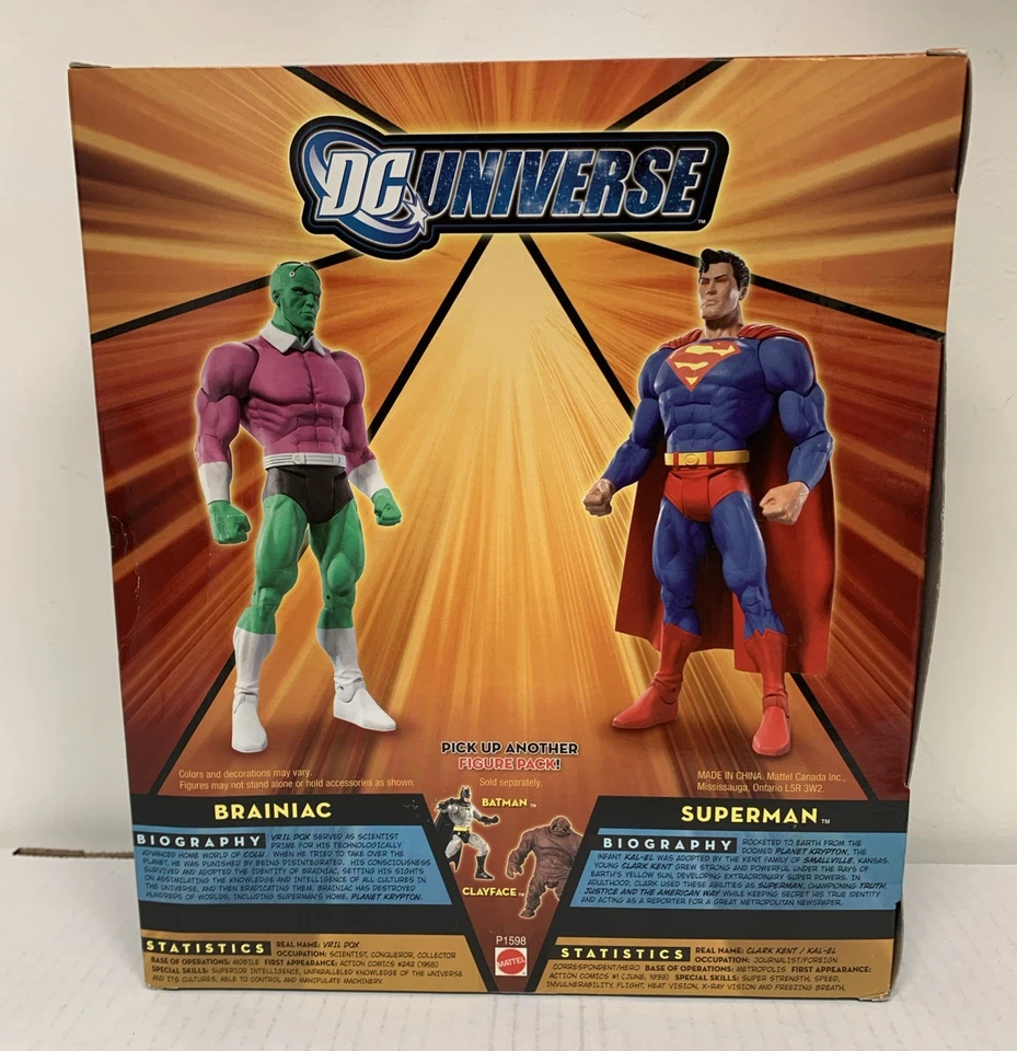 DC Universe Classics Superman Vs Brainiac, Clash In The Cosmos,2-Pack, New, MISB - Image 2 of 4