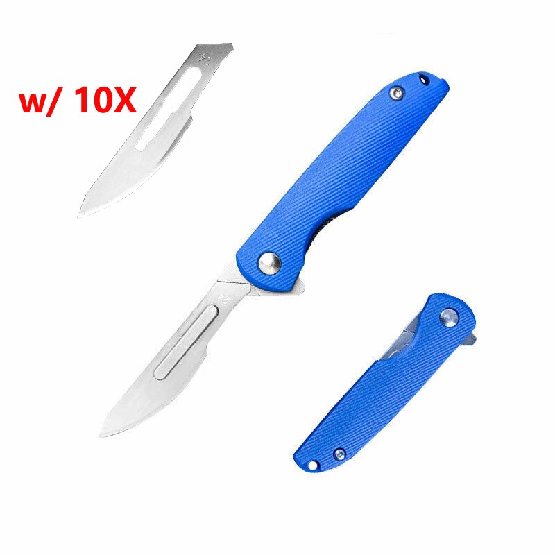 Folding Scalpel Knife EDC Pocket Utility Knife Outdoor Keychain Knife Best Gifts