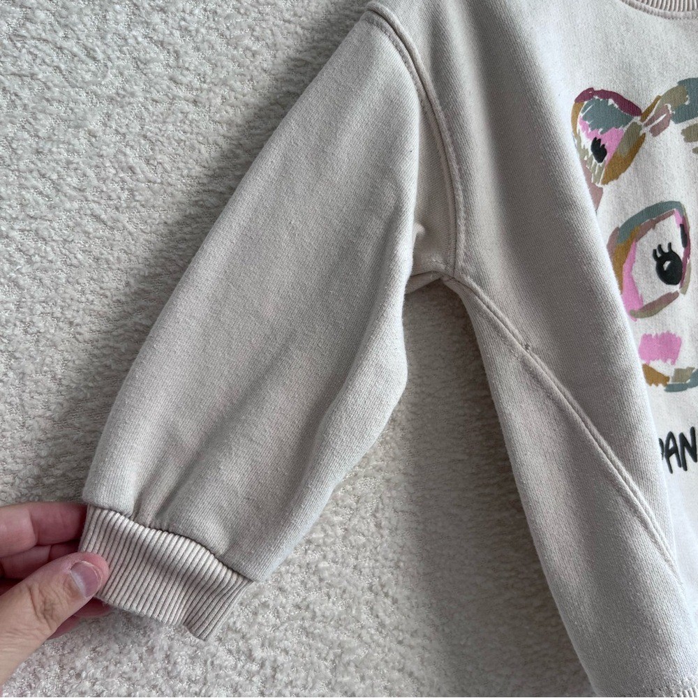 Zara Toddler Kids Crew Neck Sweatshirt Panda Vibes Size 18-24 Months thumbnail 5