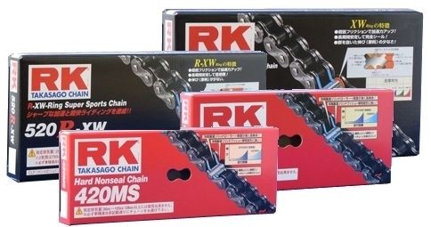 RK 428R-XW Steel Motorcycle Chain 70-114 Links Rivet