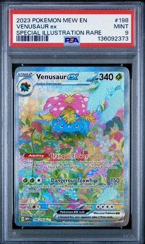 2023 POKEMON 151 SPECIAL ART RARE #198  VENUSAUR EX PSA 9