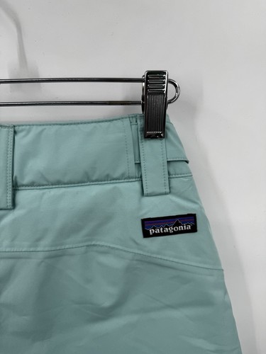 Patagonia Youth Powder Town Pants Skiff Blue Size XS 5-6 Light Blue Snow Ski - Picture 8 of 16