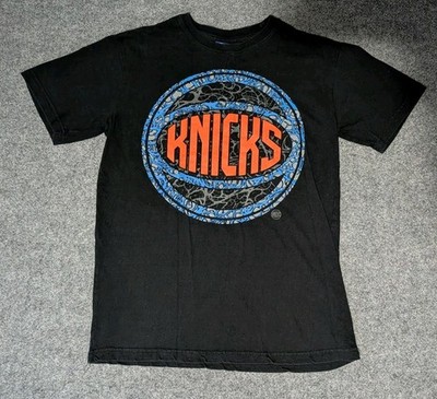 New York Knicks UNK Shirt Blue Label Men's Sz Small Black 