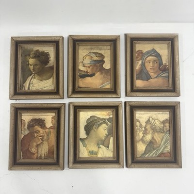 Michelangelo Sistine Chapel Reproduction Art Framed By Paul B. Victorius