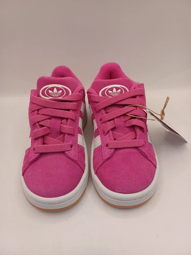NUOVE scarpe da bambino Adidas Campus 00s comode con lacci di chiusura semi lucide fuchia...