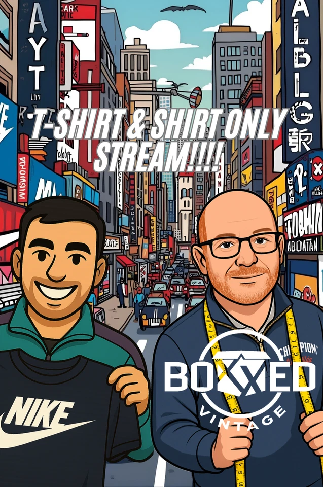 T-SHIRT & SHIRT ONLY STREAM | £1 STARTS | AUCTION | BOXXED VINTAGE